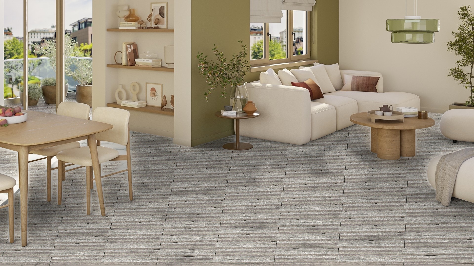 Living room with Eternity Harvest Oak flooring
